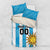 Custom Uruguay Football Bedding Set Sol De May - Wonder Print Shop