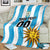 Custom Uruguay Football Blanket Sol De May