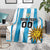 Custom Uruguay Football Blanket Sol De May