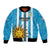 Custom Uruguay Football Bomber Jacket Sol De May - Wonder Print Shop