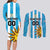 Custom Uruguay Football Couples Matching Long Sleeve Bodycon Dress and Long Sleeve Button Shirt Sol De May - Wonder Print Shop