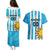 Custom Uruguay Football Couples Matching Puletasi and Hawaiian Shirt Sol De May - Wonder Print Shop