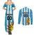 Custom Uruguay Football Couples Matching Summer Maxi Dress and Long Sleeve Button Shirt Sol De May - Wonder Print Shop