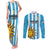 Custom Uruguay Football Couples Matching Tank Maxi Dress and Long Sleeve Button Shirt Sol De May - Wonder Print Shop