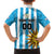 Custom Uruguay Football Family Matching Long Sleeve Bodycon Dress and Hawaiian Shirt Sol De May - Wonder Print Shop