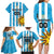 Custom Uruguay Football Family Matching Long Sleeve Bodycon Dress and Hawaiian Shirt Sol De May - Wonder Print Shop