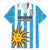 Custom Uruguay Football Family Matching Long Sleeve Bodycon Dress and Hawaiian Shirt Sol De May - Wonder Print Shop