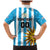 Custom Uruguay Football Family Matching Mermaid Dress and Hawaiian Shirt Sol De May - Wonder Print Shop