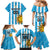 Custom Uruguay Football Family Matching Mermaid Dress and Hawaiian Shirt Sol De May - Wonder Print Shop