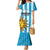 Custom Uruguay Football Family Matching Mermaid Dress and Hawaiian Shirt Sol De May - Wonder Print Shop