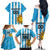 Custom Uruguay Football Family Matching Off The Shoulder Long Sleeve Dress and Hawaiian Shirt Sol De May - Wonder Print Shop