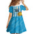 Custom Uruguay Football Family Matching Off Shoulder Maxi Dress and Hawaiian Shirt Sol De May - Wonder Print Shop