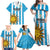 Custom Uruguay Football Family Matching Off Shoulder Maxi Dress and Hawaiian Shirt Sol De May - Wonder Print Shop