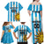 Custom Uruguay Football Family Matching Off Shoulder Maxi Dress and Hawaiian Shirt Sol De May - Wonder Print Shop