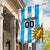 Custom Uruguay Football Garden Flag Sol De May - Wonder Print Shop