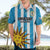 Custom Uruguay Football Hawaiian Shirt Sol De May - Wonder Print Shop