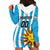 Custom Uruguay Football Hoodie Dress Sol De May - Wonder Print Shop