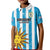 Custom Uruguay Football Kid Polo Shirt Sol De May - Wonder Print Shop