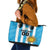 Custom Uruguay Football Leather Tote Bag Sol De May - Wonder Print Shop