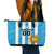 Custom Uruguay Football Leather Tote Bag Sol De May - Wonder Print Shop