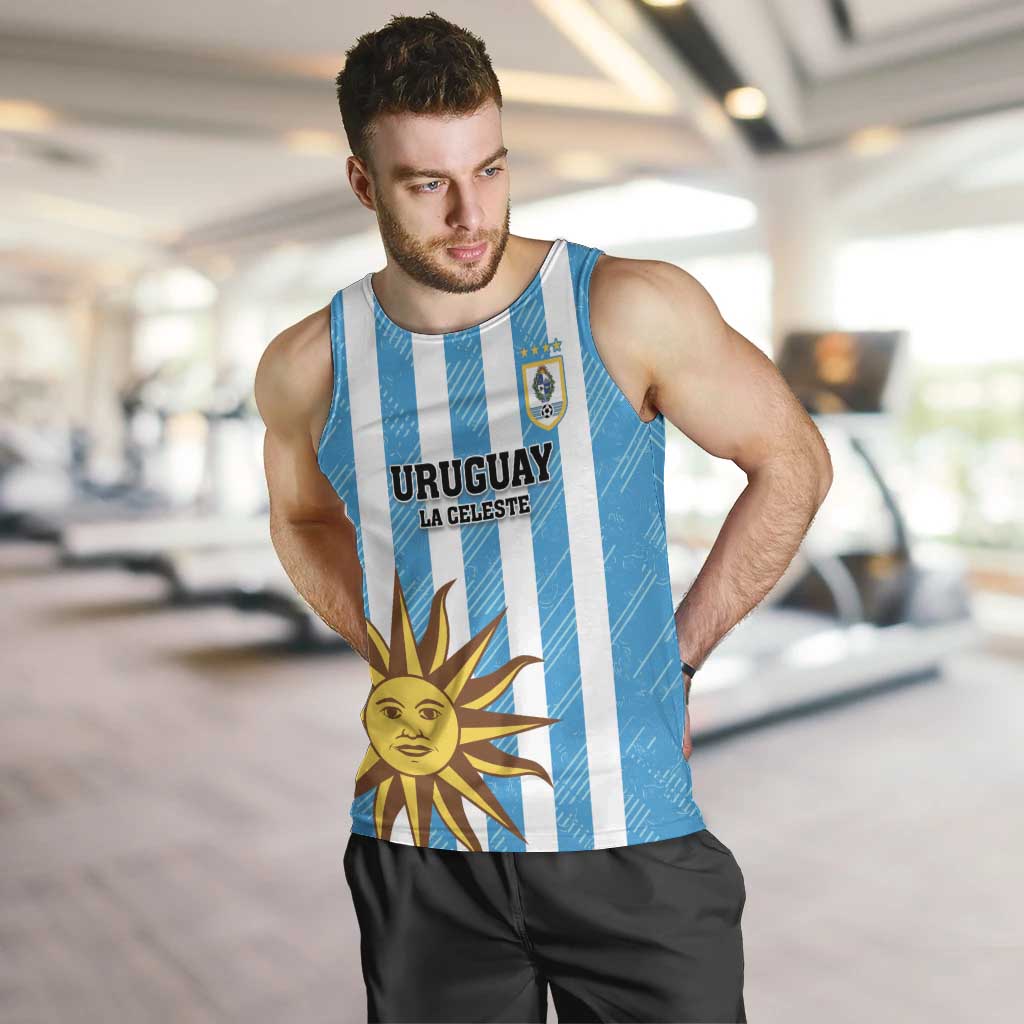 Custom Uruguay Football Men Tank Top Sol De May - Wonder Print Shop