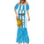 Custom Uruguay Football Mermaid Dress Sol De May - Wonder Print Shop