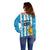 Custom Uruguay Football Off Shoulder Sweater Sol De May - Wonder Print Shop