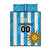 Custom Uruguay Football Quilt Bed Set Sol De May - Wonder Print Shop