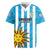 Custom Uruguay Football Rugby Jersey Sol De May - Wonder Print Shop