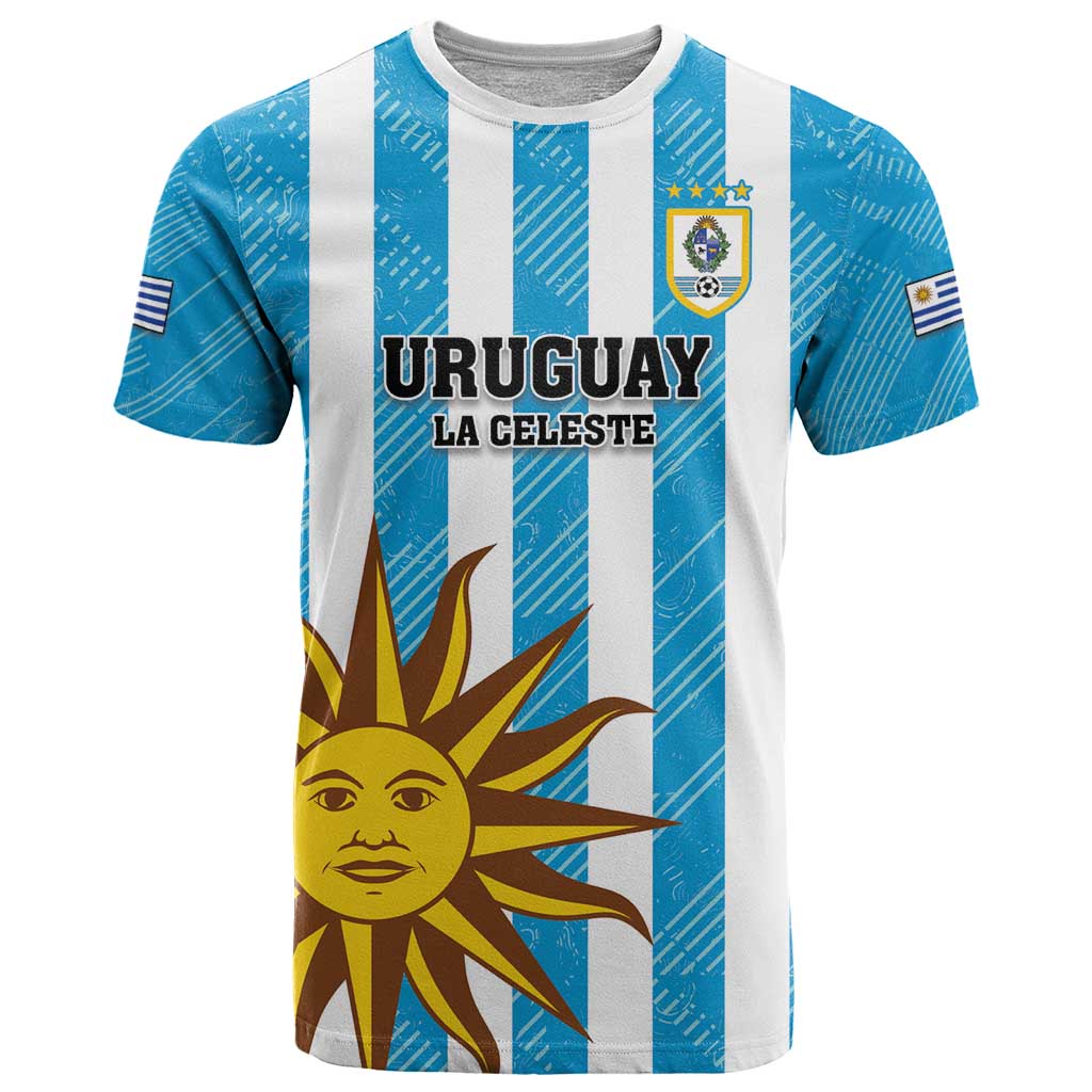 Custom Uruguay Football T Shirt Sol De May - Wonder Print Shop