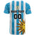 Custom Uruguay Football T Shirt Sol De May - Wonder Print Shop