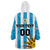 Custom Uruguay Football Wearable Blanket Hoodie Sol De May - Wonder Print Shop