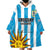 Custom Uruguay Football Wearable Blanket Hoodie Sol De May - Wonder Print Shop