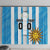 Custom Uruguay Football Window Curtain Sol De May - Wonder Print Shop