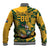 Custom South Africa Rugby Baseball Jacket Springboks With Protea Cynaroides - Wonder Print Shop