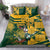 Custom South Africa Rugby Bedding Set Springboks With Protea Cynaroides - Wonder Print Shop