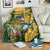 Custom South Africa Rugby Blanket Springboks With Protea Cynaroides