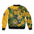 Custom South Africa Rugby Bomber Jacket Springboks With Protea Cynaroides - Wonder Print Shop