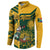 Custom South Africa Rugby Button Sweatshirt Springboks With Protea Cynaroides - Wonder Print Shop