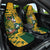 Custom South Africa Rugby Car Seat Cover Springboks With Protea Cynaroides - Wonder Print Shop