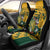 Custom South Africa Rugby Car Seat Cover Springboks With Protea Cynaroides - Wonder Print Shop