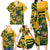 Custom South Africa Rugby Family Matching Long Sleeve Bodycon Dress and Hawaiian Shirt Springboks With Protea Cynaroides - Wonder Print Shop