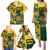 Custom South Africa Rugby Family Matching Puletasi and Hawaiian Shirt Springboks With Protea Cynaroides - Wonder Print Shop