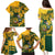 Custom South Africa Rugby Family Matching Puletasi and Hawaiian Shirt Springboks With Protea Cynaroides - Wonder Print Shop