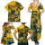 Custom South Africa Rugby Family Matching Summer Maxi Dress and Hawaiian Shirt Springboks With Protea Cynaroides - Wonder Print Shop