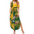 Custom South Africa Rugby Family Matching Summer Maxi Dress and Hawaiian Shirt Springboks With Protea Cynaroides - Wonder Print Shop