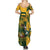 Custom South Africa Rugby Family Matching Summer Maxi Dress and Hawaiian Shirt Springboks With Protea Cynaroides - Wonder Print Shop