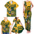 Custom South Africa Rugby Family Matching Tank Maxi Dress and Hawaiian Shirt Springboks With Protea Cynaroides - Wonder Print Shop