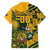 Custom South Africa Rugby Family Matching Tank Maxi Dress and Hawaiian Shirt Springboks With Protea Cynaroides - Wonder Print Shop