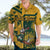 Custom South Africa Rugby Hawaiian Shirt Springboks With Protea Cynaroides - Wonder Print Shop